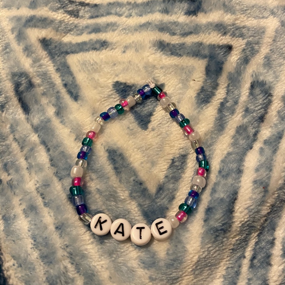 Homemade bracelet.